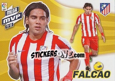 Sticker Falcao - Liga BBVA 2012-2013. Megacracks n. 423 - Panini