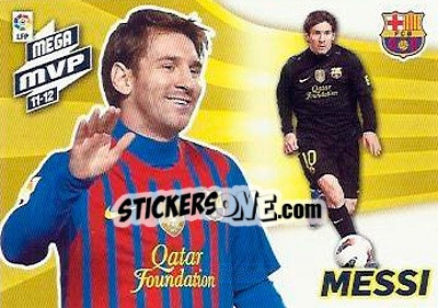 Sticker Messi - Liga BBVA 2012-2013. Megacracks - Panini