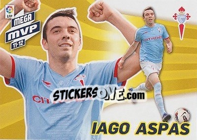 Cromo Iago Aspas - Liga BBVA 2012-2013. Megacracks - Panini