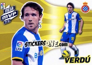 Sticker Verdú - Liga BBVA 2012-2013. Megacracks - Panini