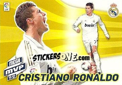 Figurina Cristiano Ronaldo - Liga BBVA 2012-2013. Megacracks - Panini