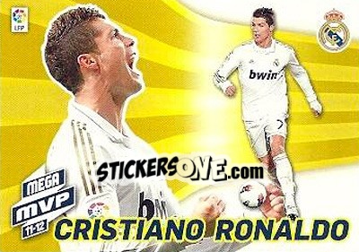 Sticker Cristiano Ronaldo - Liga BBVA 2012-2013. Megacracks n. 432 - Panini