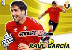 Cromo Raúl García - Liga BBVA 2012-2013. Megacracks - Panini