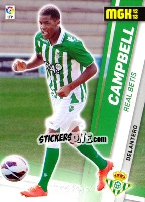 Sticker Campbell - Liga BBVA 2012-2013. Megacracks n. 442 - Panini