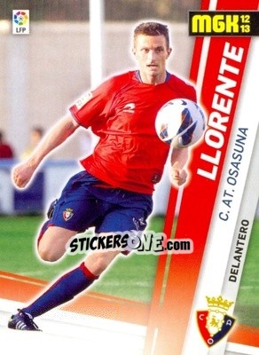 Sticker Llorente - Liga BBVA 2012-2013. Megacracks n. 465 - Panini