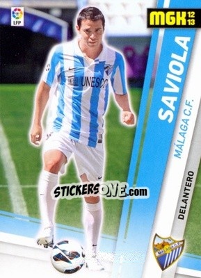 Sticker Saviola - Liga BBVA 2012-2013. Megacracks - Panini