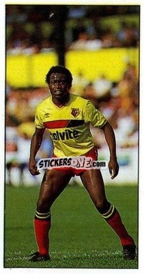 Sticker Worrell Sterling - Football Candy Sticks 1987-1988
 n. 38 - Bassett & Co.
