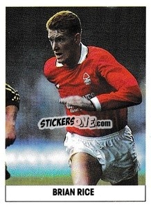 Sticker Brian Rice - Soccer 1989-1990
 - THE SUN