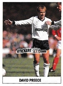 Sticker David Preece - Soccer 1989-1990
 n. 141 - THE SUN
