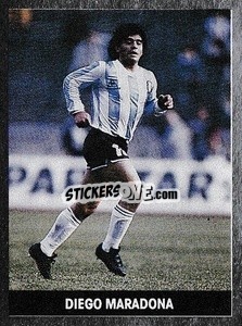 Sticker Diego Maradona - Soccer 1989-1990
 n. 2 - THE SUN
