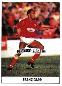 Sticker Franz Carr - Soccer 1989-1990
 - THE SUN