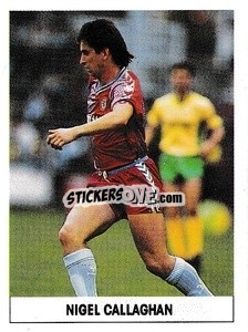 Sticker Nigel Callaghan - Soccer 1989-1990
 n. 34 - THE SUN