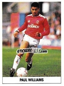 Sticker Paul Williams - Soccer 1989-1990
 n. 49 - THE SUN