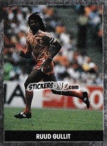 Sticker Ruud Gullit - Soccer 1989-1990
 - THE SUN