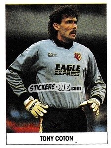 Sticker Tony Coton - Soccer 1989-1990
 - THE SUN