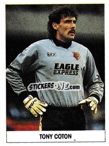 Sticker Tony Coton - Soccer 1989-1990
 n. 291 - THE SUN