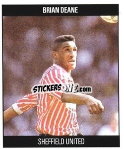 Sticker Brian Deane - Football 1991
 n. S27 - Orbis Publishing
