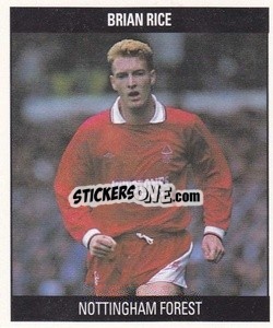 Sticker Brian Rice - Football 1991
 - Orbis Publishing
