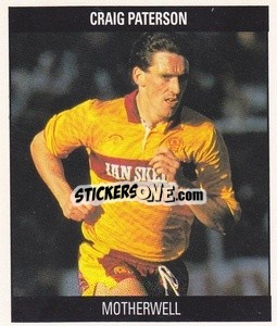 Sticker Craig Paterson - Football 1991
 n. D75 - Orbis Publishing
