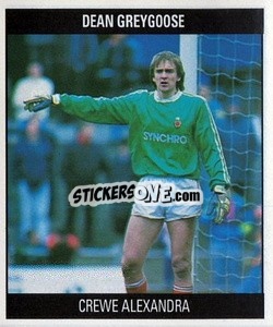 Sticker Dean Greygoose - Football 1991
 - Orbis Publishing
