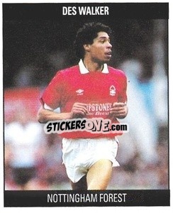 Sticker Des Walker - Football 1991
 n. D96 - Orbis Publishing
