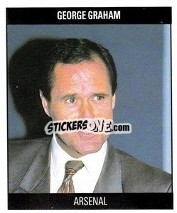 Sticker George Graham - Football 1991
 n. MG14 - Orbis Publishing
