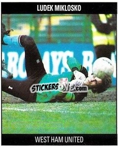 Sticker Ludek Miklosko - Football 1991
 - Orbis Publishing
