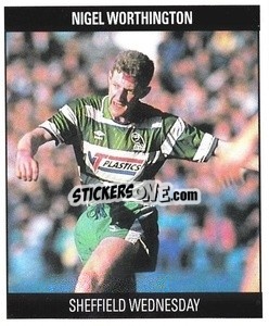 Sticker Nigel Worthington - Football 1991
 n. F102 - Orbis Publishing
