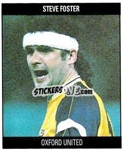 Sticker Steve Foster - Football 1991
 n. D25 - Orbis Publishing
