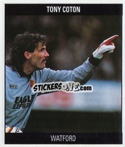 Sticker Tony Coton - Football 1991
 n. G7 - Orbis Publishing
