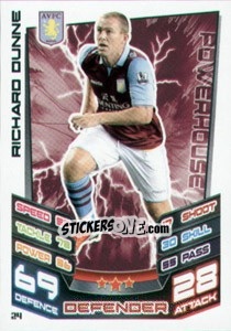 Sticker Richard Dunne - English Premier League 2012-2013. Match Attax n. 24 - Topps