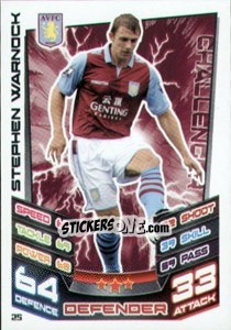 Sticker Stephen Warnock - English Premier League 2012-2013. Match Attax - Topps