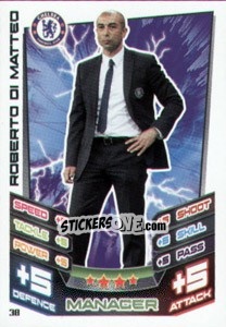 Sticker Roberto Di Matteo - English Premier League 2012-2013. Match Attax n. 38 - Topps