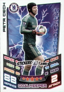 Sticker Petr Cech - English Premier League 2012-2013. Match Attax n. 39 - Topps
