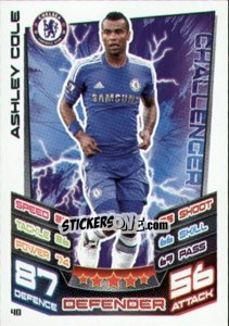 Figurina Ashley Cole - English Premier League 2012-2013. Match Attax - Topps