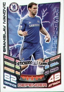 Sticker Branislav Ivanovic - English Premier League 2012-2013. Match Attax n. 41 - Topps