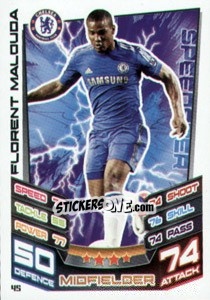 Sticker Florent Malouda - English Premier League 2012-2013. Match Attax n. 45 - Topps