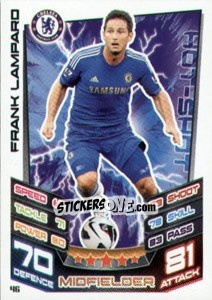 Sticker Frank Lampard - English Premier League 2012-2013. Match Attax n. 46 - Topps