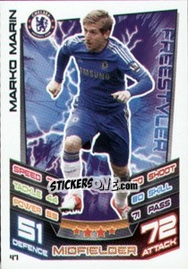 Figurina Marko Marin - English Premier League 2012-2013. Match Attax n. 47 - Topps