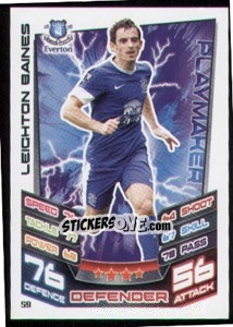 Sticker Leighton Baines - English Premier League 2012-2013. Match Attax n. 59 - Topps