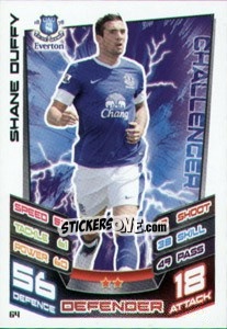 Sticker Shane Duffy - English Premier League 2012-2013. Match Attax n. 64 - Topps