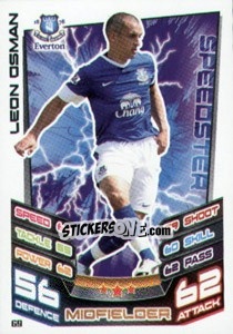Sticker Leon Osman - English Premier League 2012-2013. Match Attax n. 69 - Topps