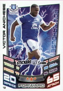 Sticker Victor Anichebe - English Premier League 2012-2013. Match Attax n. 72 - Topps