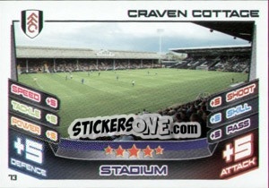 Sticker Craven Cottage - English Premier League 2012-2013. Match Attax - Topps