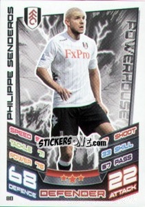 Sticker Philippe Senderos - English Premier League 2012-2013. Match Attax n. 80 - Topps