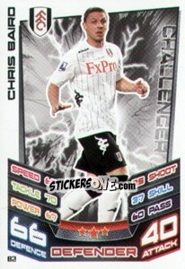 Sticker Chris Baird - English Premier League 2012-2013. Match Attax - Topps