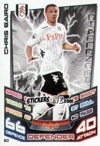 Figurina Chris Baird - English Premier League 2012-2013. Match Attax - Topps