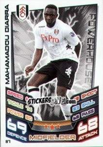 Sticker Mahamadou Diarra - English Premier League 2012-2013. Match Attax n. 87 - Topps