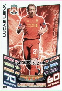 Sticker Lucas Leiva - English Premier League 2012-2013. Match Attax n. 104 - Topps