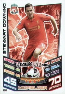 Sticker Stewart Downing - English Premier League 2012-2013. Match Attax n. 106 - Topps